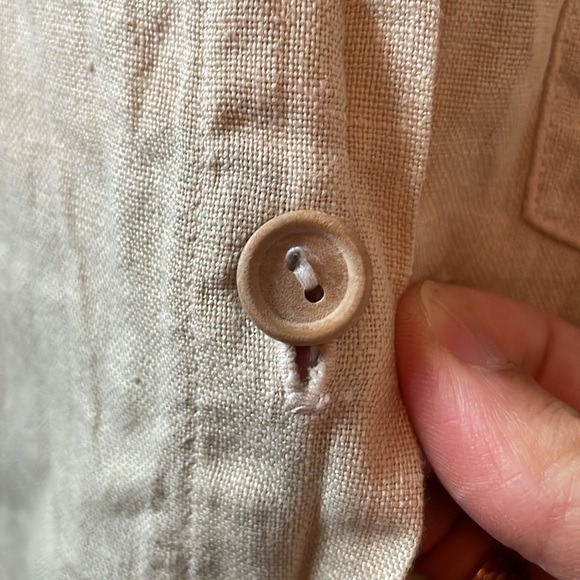 Oversize Sz S Mate the Label linen button down - Picture 6 of 9
